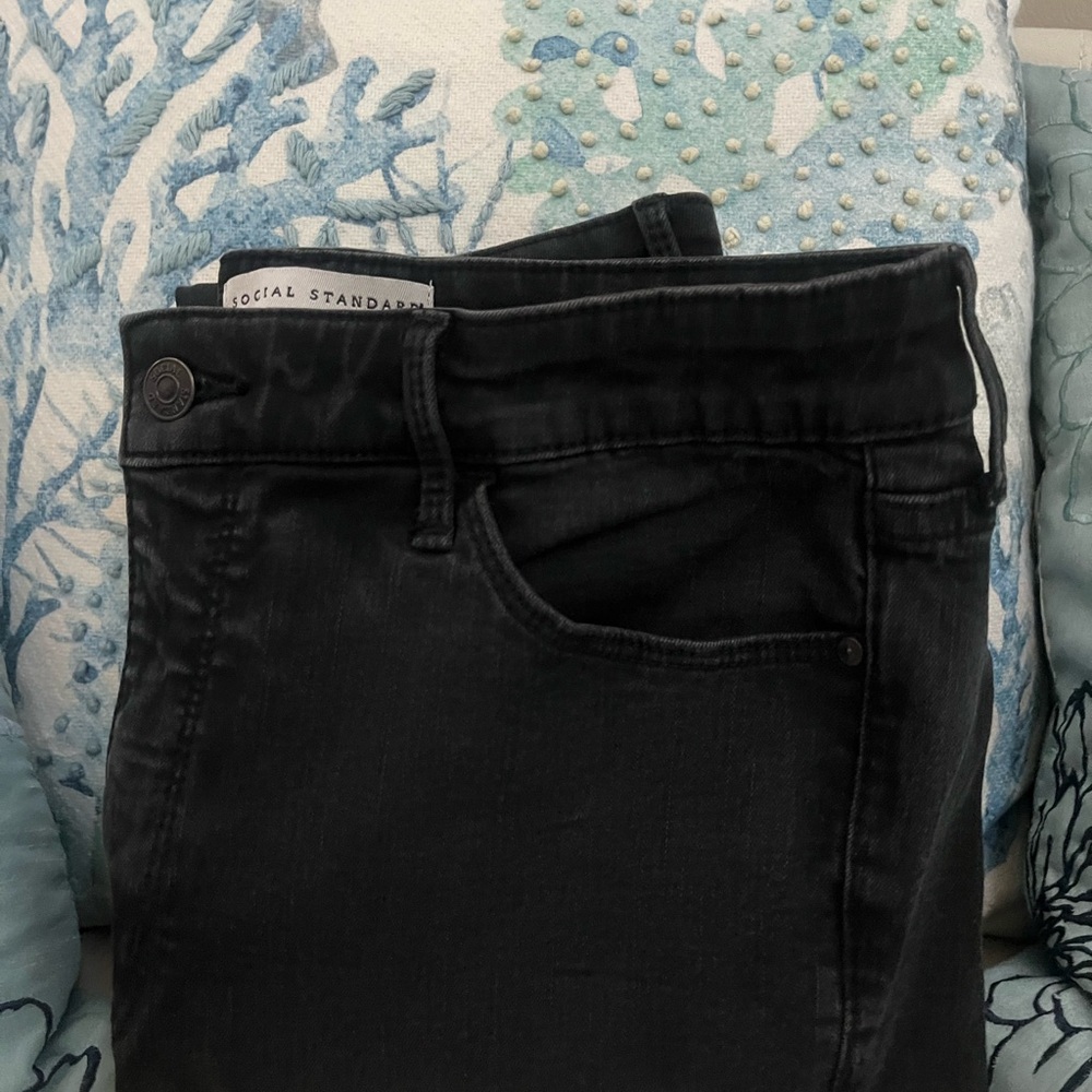 Women's Social Standard by Sanctuary Black Skinny Jeans, Sz. 12/31